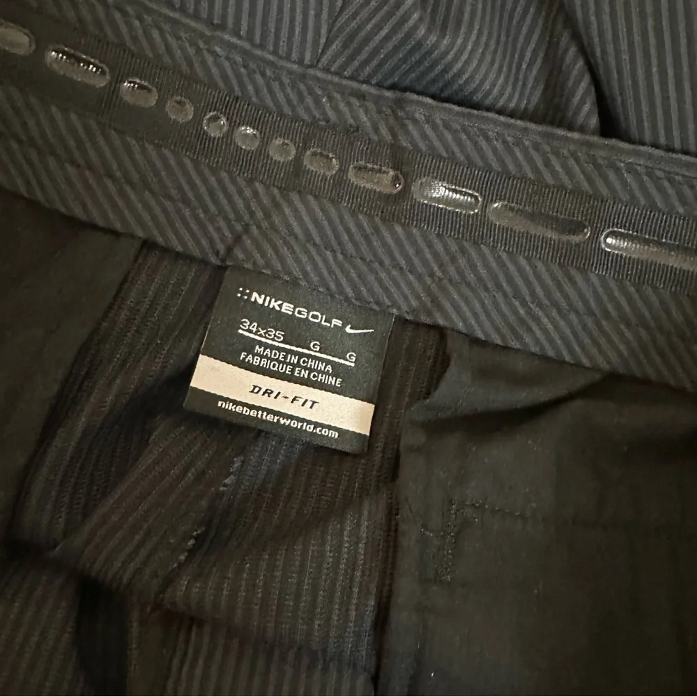 Nike Golf Dri-Fit Pinstripe Pants – Size 34x35 (fits 36x34.5 actual)